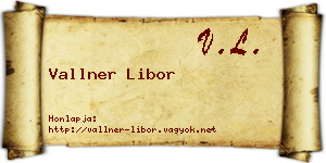 Vallner Libor névjegykártya